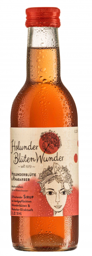 Holunderblütensirup Rhabarber - BIO*
